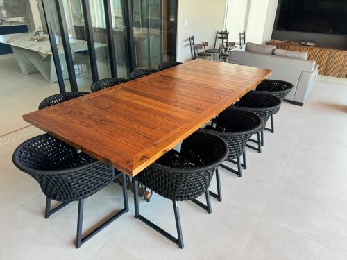 Imagem do produto Mesa Verona 280x120cm Base Preta